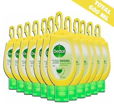 Dettol Instant Hand Sanitizer Refresh Yellow Clip 50ml Each (12Pcs/600mL) • $44.95