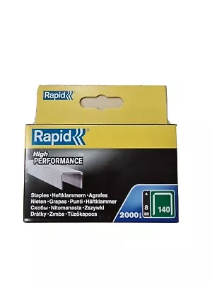 £3.99 • Buy Rapid 8mm X 2000 Galvanised Staples For E-TAC Stapler & Other 140/8 Type 140 