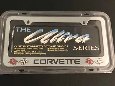 Engraved Chevy Chevrolet Corvette C2 Chrome Plated Metal License Plate Frame • $34.99