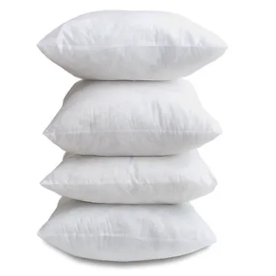 £9.99 • Buy 17  X 17  Inch Cushion Scatter Inner Pads OVER FILLED Pack Of 4 Non Allergenic