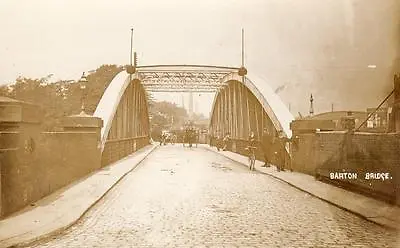 Barton Bridge Over Manchester Ship Canal  RP Old Pc • £15