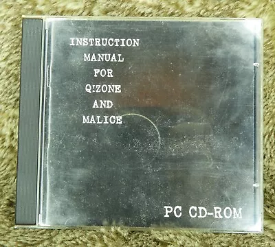 Malice & Q!ZONE For Quake (PC CD-ROM) 1995 With Manual Good Condition • £9.99