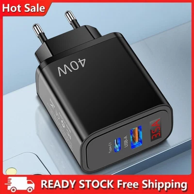 £6.23 • Buy USB Type C Charger Portable USB C Fast Charger Block 2 Ports For IPhone 14 13 12