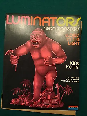 Vintage Monogram LUMINATORS KING KONG NEON MONSTER MODEL No. 1623 Box Only • $9.99