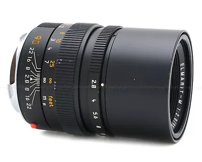 Leica 90mm F/2.8 Elmarit-M Black (Ver. II) Lens #11807 USED • $698