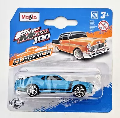 2023 Maisto Fresh Metal 100 Collection Classics '70 FORD BOSS MUSTANG (Blue) • $3.99