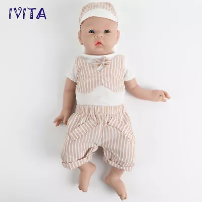 20''Full Body Silicone Reborn Baby Doll Lifelike Newborn Boy Xmas Gift • $198