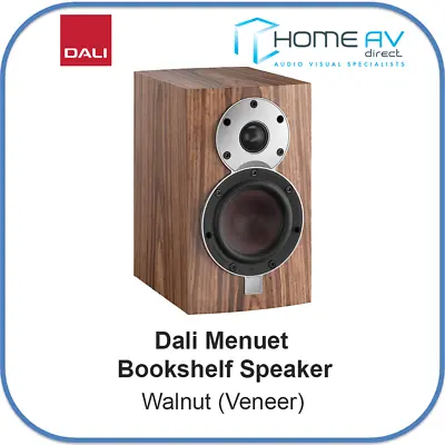 Dali Menuet Bookshelf Speaker - Walnut (Veneer) • £1099