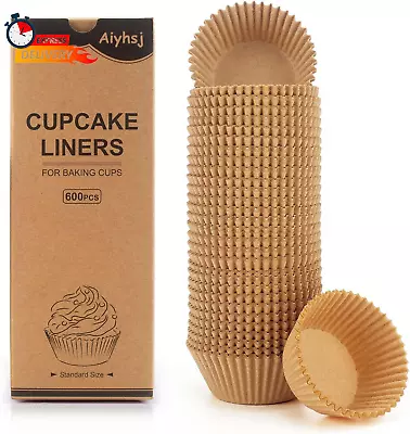 600PCS Cupcake Liners Upgrade Parchment Paper Muffin Liners For Baking Cupcake • $10.73