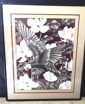 Brian Davis Parrot Iv Signed Original Limited Edition 74/250 Grey Enamel Frame • $200