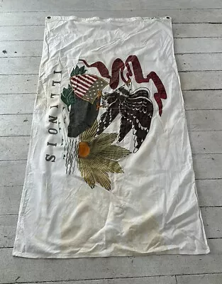 Vintage Illinois Cotton Eagle State Flag    • $50