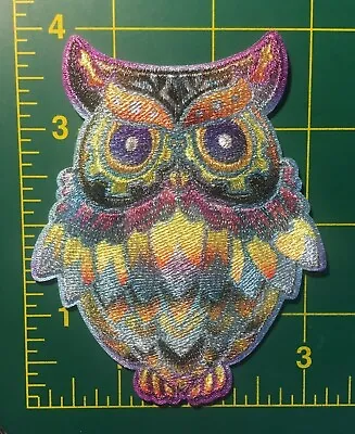 $8.25 • Buy Owl Patch Owl Patch Bird Patch 4  Tall 3 1/4  Wide Iron Or Sew On 