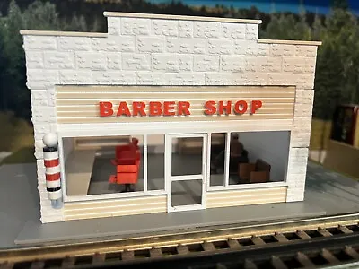 O Scale Barber Shop Building (BUILT) W/Interior • $59.99