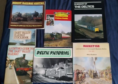 £9.99 • Buy 7 Railways Books  Job Lot  Deltic , Dart Valley,  Didcot , Severn Valley