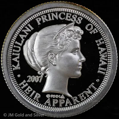 2007 $5 Kaiulani Princess Of Hawaii Hapaha Dala 1/4 Oz .999 Silver | Norfed • $104.95