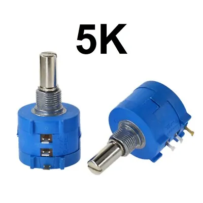 5K Ohm Rotary Potentiometer Pot 10 Turn Variable Dial Resistor • $6.95