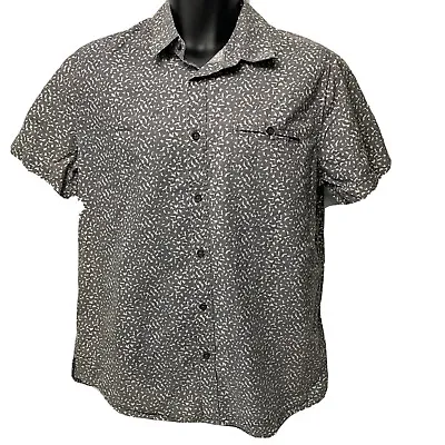 Mambo Mens Casual Shirt Size S Short Sleeve Collar Prehistoric Monster Print  • $19.99