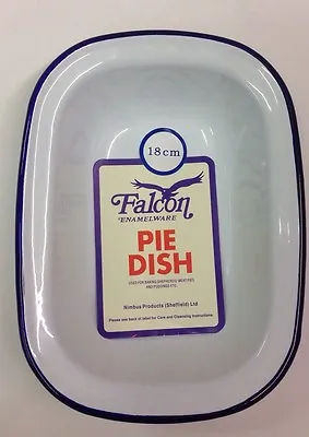 Falcon Enamel Oblong Pie Baking Dish Tin 16cm • £6.50