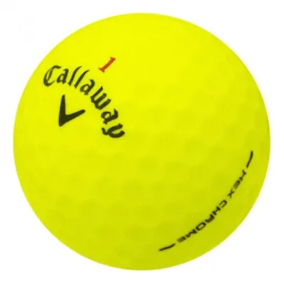 24 Callaway Chrome+/ Hex Chrome Yellow Near Mint AAAA Used Golf Balls • $35.95