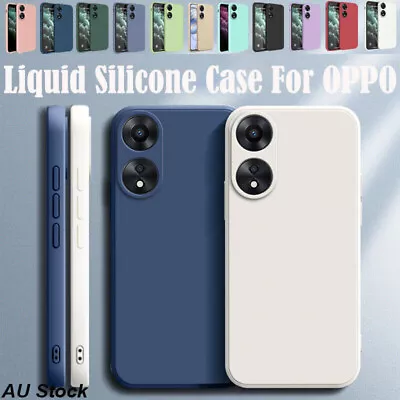 Liquid Silicone Case For OPPO A16S A58 A78 A79 Soft Shockproof Skin Feel Cover • $12.99