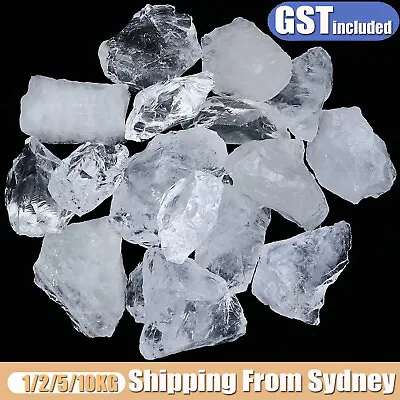 UP 10KG Rough Natural Clear Quartz Stone Raw Stone Gemstone Crystals Rock 3-5CM • $21.95