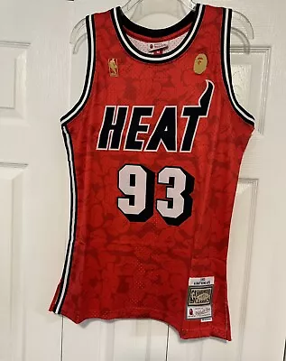 Miami Heat Bathing Ape Jersey Red BAPE #93 • $60