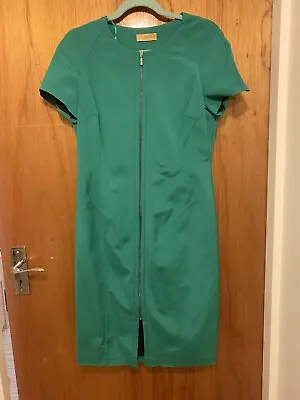 M&S Front Zip Bodycon Dress Size 14 • £19