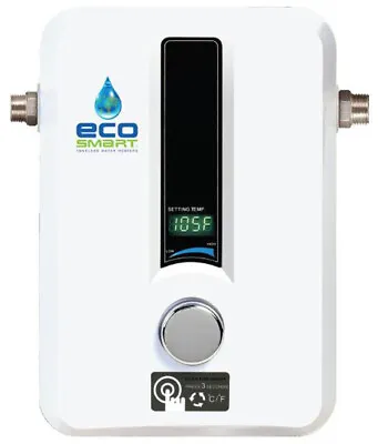 EcoSmart Electric Tankless Hot Water Heater 8 KW Self Modulating 1.55 GPM New • $274.80