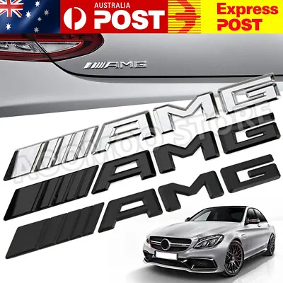 AMG LOGO Badge Emblem Sticker For Mercedes Benz A C E CLA GLA GLC GLA AUS • $10.95