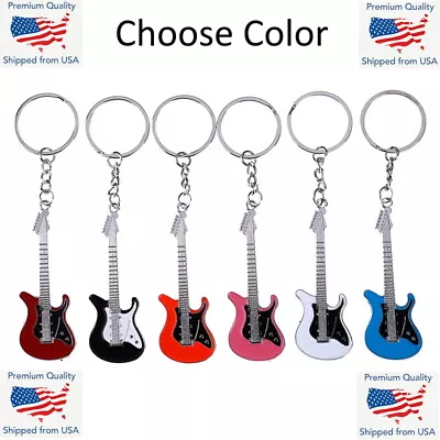 Guitar Keychain Classic Heavy Metal Electric 3  Rock & Roll Music Player Gift • $6.99