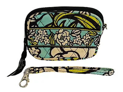 Vera Bradley Island Bloom Tech Case Wristlet  Zip Pouch Coin Card Purse Divided • $19.99