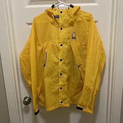 VTG Sierra Designs Yellow Packable Rain Jacket Men’s Large • $19.80