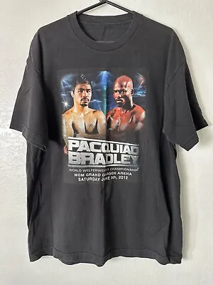 Manny Pacquiao Vs Timothy Bradley June 9 2012 MGM Grand Men's T-Shirt Size XL • $28.99