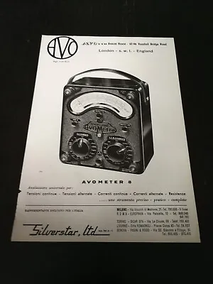 1962 Avo Avometer 8 Universal Pub Analyzer Vintage Era Ad • £3.47