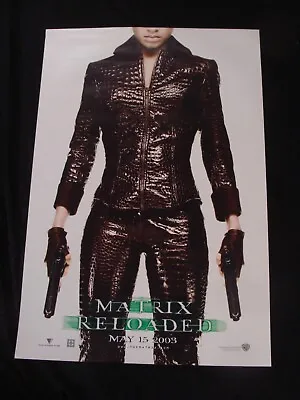 MATRIX RELOADED Movie Poster JADA PINKET SMITH Original DS One Sheet 2002 • $20