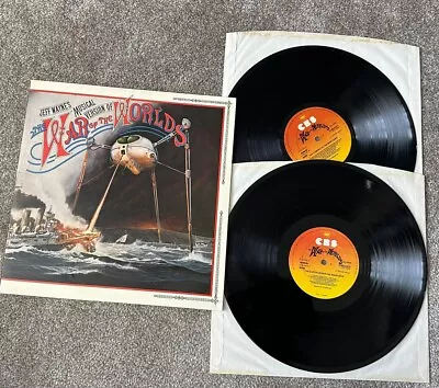 Vintage 1978 THE WAR OF THE WORLDS 12  Vinyl UK CBS 2 Records Double LP Set EX • £38.99