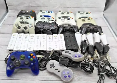 $56 • Buy Huge Lot Of 35x OEM Genuine Video Game Controllers Untested AS/IS - For Parts!