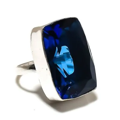 $17.25 • Buy London Blue Topaz Ethnic 925 Sterling Silver Jewelry Ring Size 10 Y869