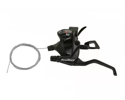 New! Genuine Sunrace Lh 3/speed V Barke Trigger Shifter Stm-503 In Black. • $34.99