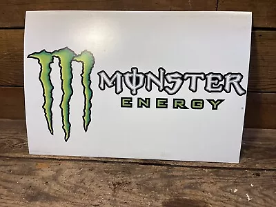 Monster Energy Drink Store Display Sign Black Green Gas Station Service Soda • $24