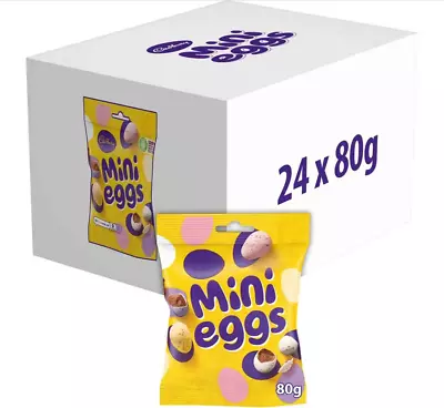 Cadbury Mini Eggs 80g X24 Bulk Pack Clearance Easter Kids Chocolate • £24.99