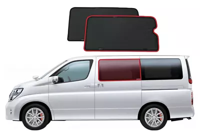 Snap Shades For Nissan Elgrand 2nd Gen Car Rear Window Shades (E51; 2002-2010) • $149