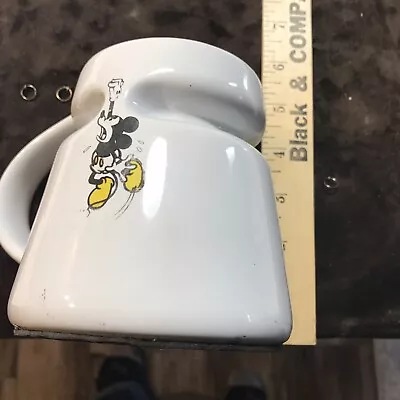 Disney Mickey Travel Mug Cup JOE BEAN Designed By High Wave Glazed Ceramic 16 Oz • $12.33