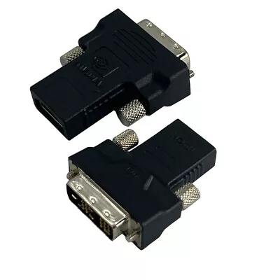 DVI Single Link 18+1 Male To HDMI Female Adapter Connector Bi-directional Conver • $5.99