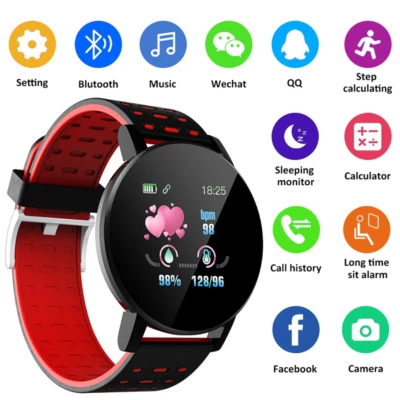 $15.29 • Buy Sports Smart Watch Bracelet Heart Rate Blood Pressure Fitness Tracker 119s