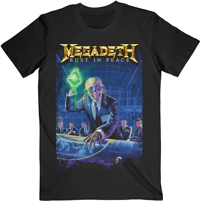 Megadeth Rust In Peace 30th Anniversary Black T-Shirt OFFICIAL • £16.39