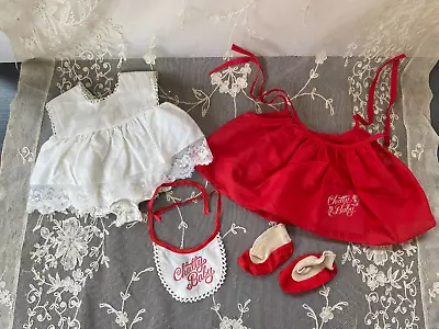 Vtg Original 1960's Chatty Baby Outfit Plus Bib And Shoes • $34.95