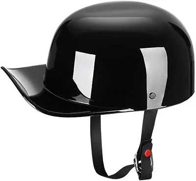 Vintage Open Face Motorcycle Helmet Retro Baseball Cap Half Helmets DOT Approved • $37.99