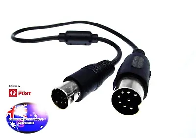 From OZ Quality 1PC 8Pin S-Video Male To 8-Pin U-Shape DIN Video Cable Lead Sega • $14.95