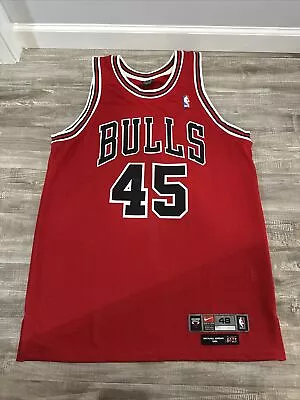 Vtg Nike Michael Jordan Chicago Bulls Jersey Sz 48 Sewn Flight 8403 #45 Rare • $399.95